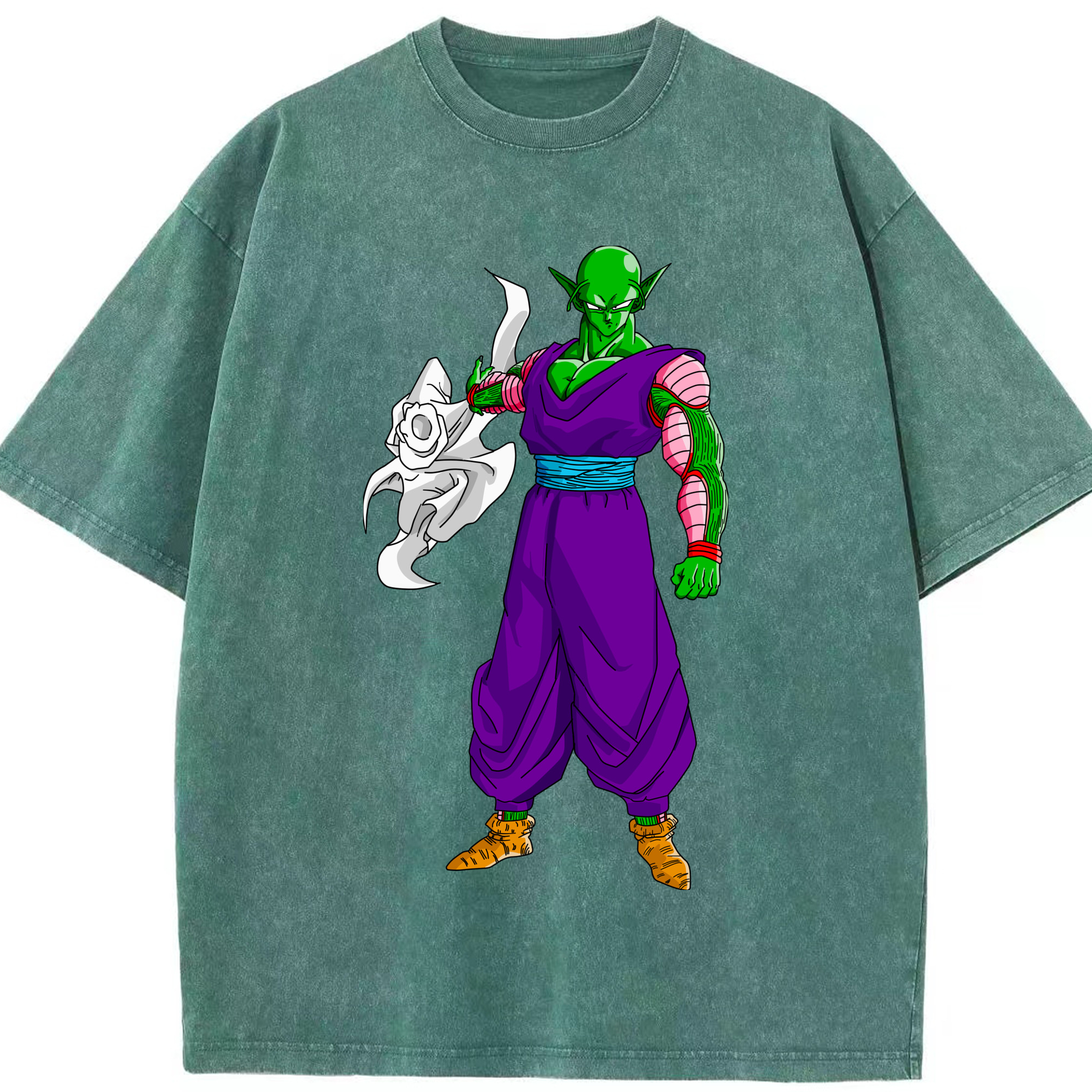 （画像用） ドラゴンボール ピッコロ DRAGON BALL Piccolo 綿100% ヴィンテージ風 半袖Tシャツ（フロントプリント）